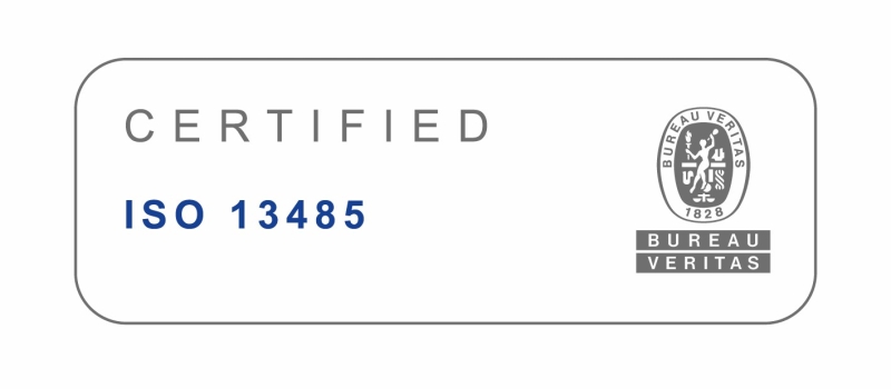 logo certificato ISO 13485 Bureau Veritas